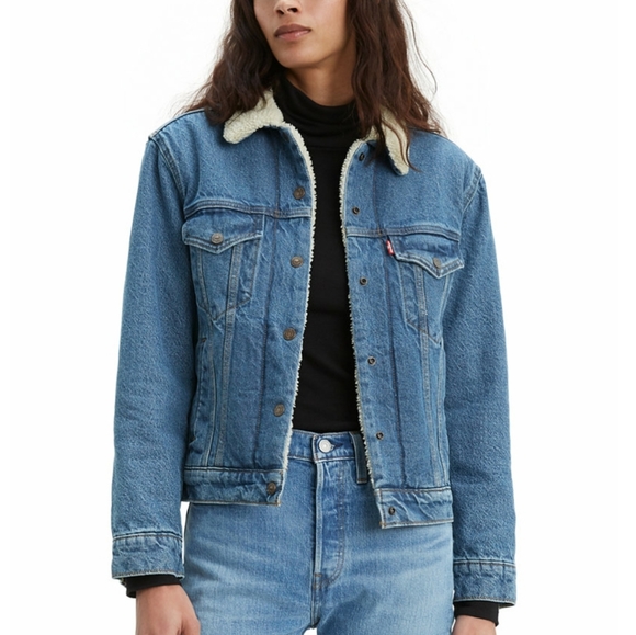 Coats | Levis Sherpa Denim Jacket 